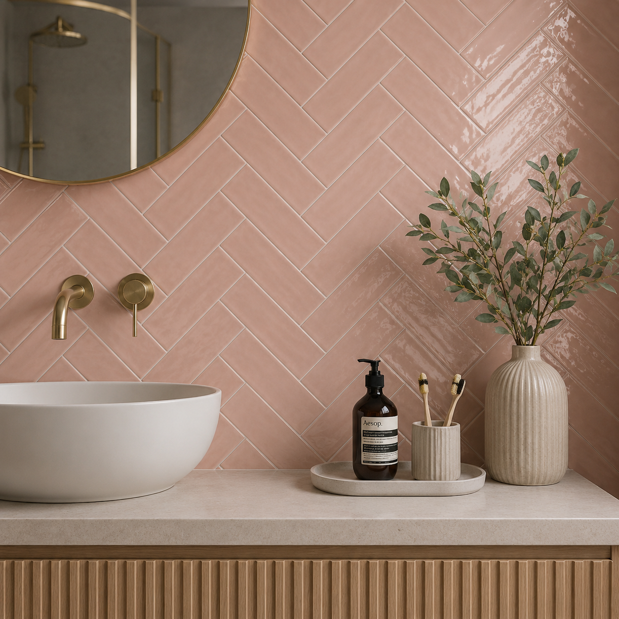 Mosaic Collectie Oudroze / Dusty pink