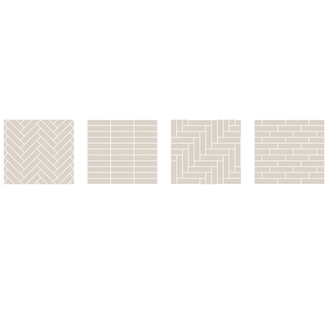 Mosaic Collectie Taupe / Donkergrijs-bruin