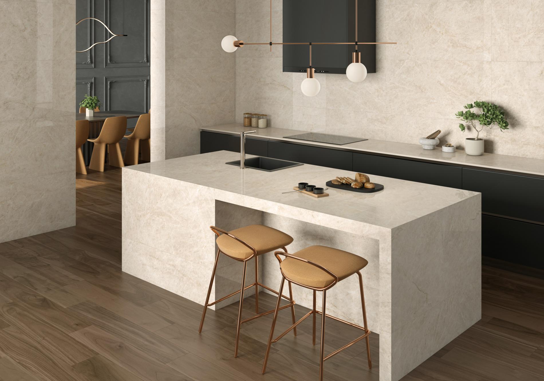 Taj Mahal White Vloer/Wandtegel - gerectificeerd