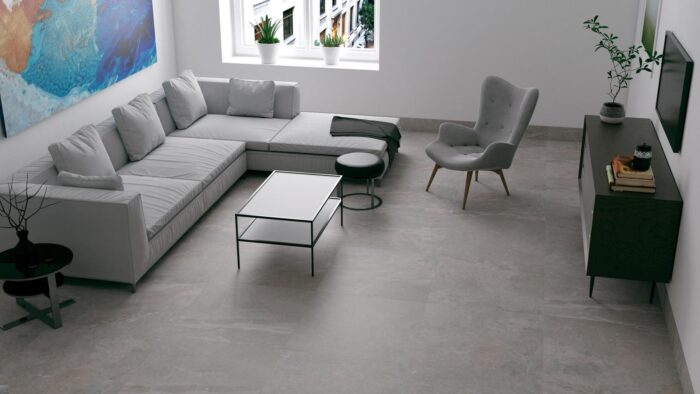 Vloertegel / Wandtegel Matera Grey - 60X60 - Afbeelding 2