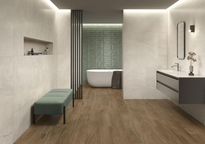 Vloertegel / Wandtegel Kenza - Beige 60X60 - Afbeelding 2