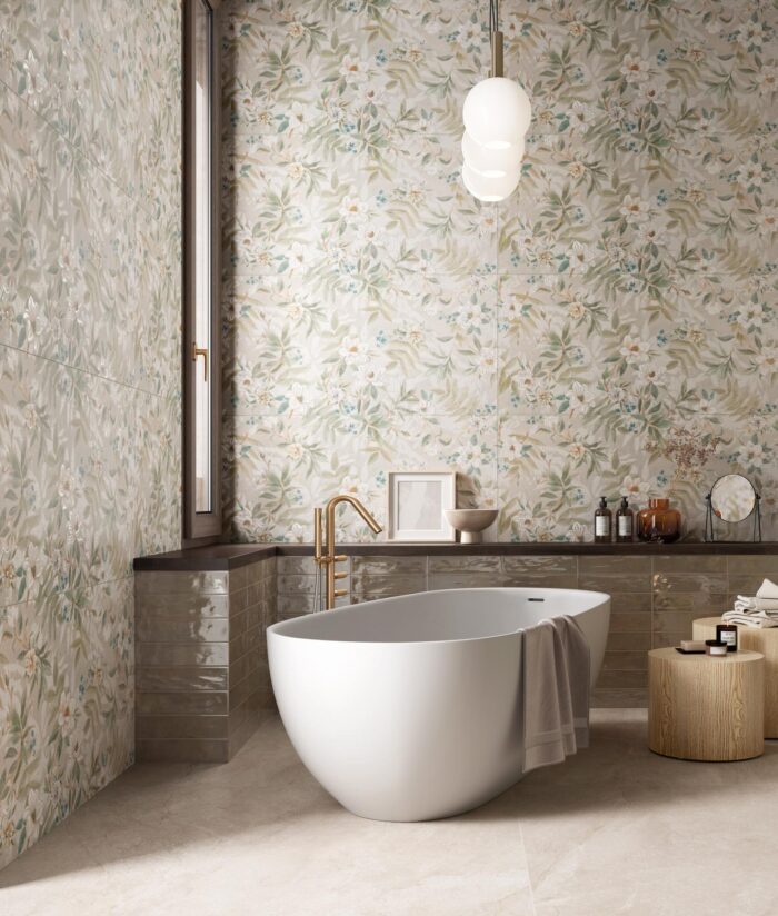 Vloertegel / Wandtegel Wella - Sand 120x120 - Afbeelding 2